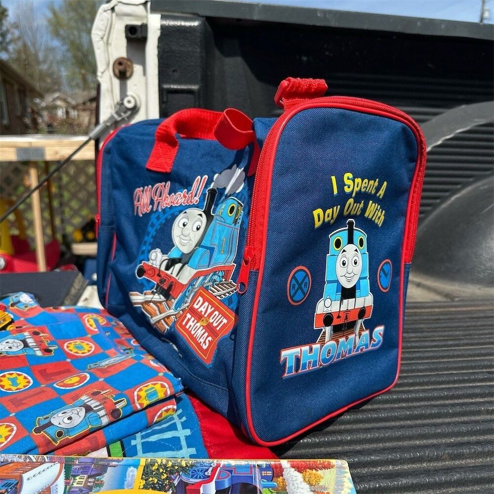 Thomas Train & Friends Vintage Mixed Lot Bundle Bags Blanket Books CD Hat Toys